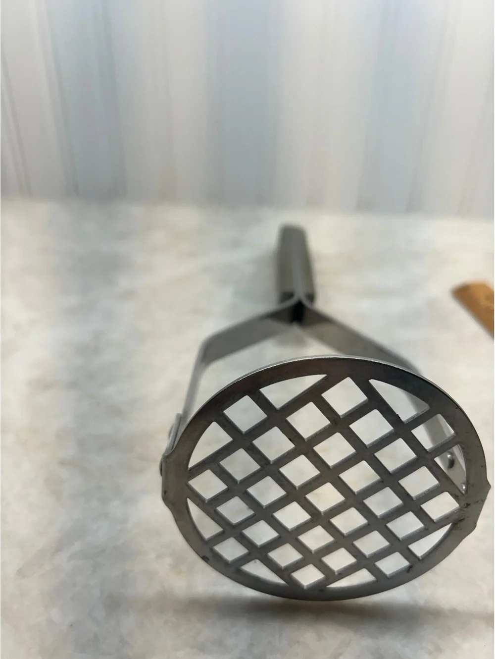 Vintage Flint Arrowhead Potato Masher – Stainless Steel, Made in USA